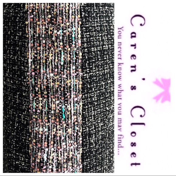 Carlisle Black Tweed Shift Mini Dress - Picture 8 of 8